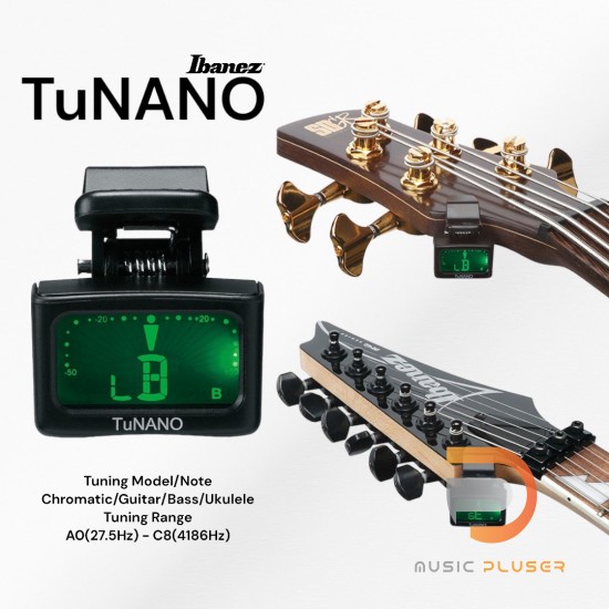 Ibanez TuNANO Clip-On Guitar Tuner Ibanez TuNANO Clip-On Guitar Tuner