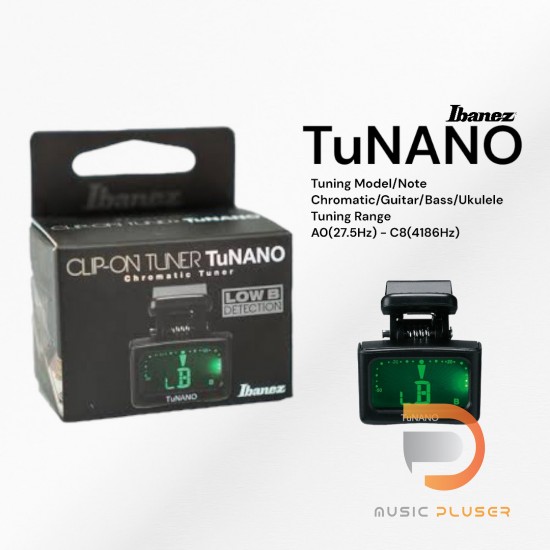 Ibanez TuNANO Clip-On Guitar Tuner Ibanez TuNANO Clip-On Guitar Tuner