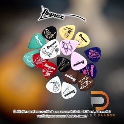 Pick Guitar Ibanez ปิ๊กกีต้าร์ ซิกเนเจอร์จากแบรนด์ดัง Ibanez งานจาก ศิลปิน Paul Gilbert , Steave Vai งานดีไซน์สุดสวย คละแบบ Made in Japan.