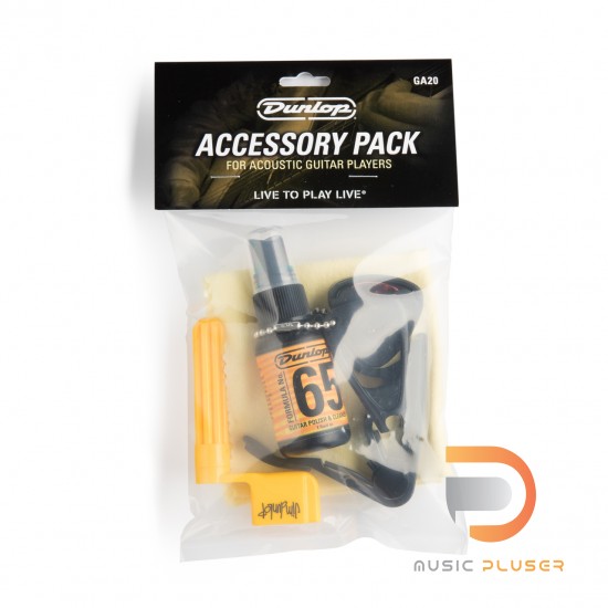 DUNLOP ACOUSTIC GUITAR ACCESSORY PACK GA20