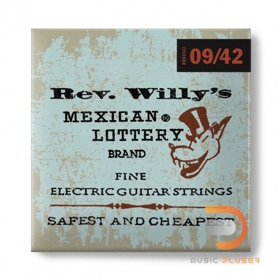 DUNLOP BILLY GIBBONS CUSTOM REV WILLY'S GUITAR STRINGS 09-42 RWN0942