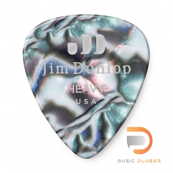 DUNLOP CELLULOID ABALONE PICK HEAVY 483-14HV