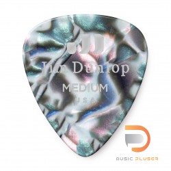 DUNLOP CELLULOID ABALONE PICK MEDIUM 483-14MD