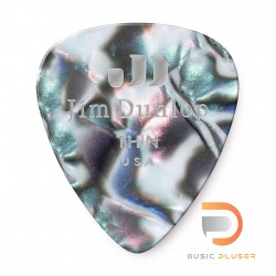 DUNLOP CELLULOID ABALONE PICK THIN 483-14TH