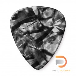 DUNLOP CELLULOID BLACK PEARLOID PICK EXTRA HEAVY 483-02XH