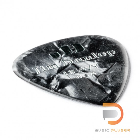 DUNLOP CELLULOID BLACK PEARLOID PICK HEAVY 483-02HV