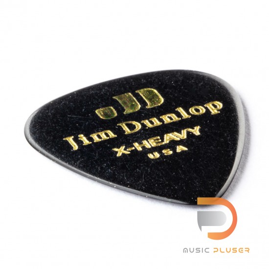 DUNLOP CELLULOID BLACK PICK EXTRA HEAVY 483-03XH DUNLOP CELLULOID BLACK PICK EXTRA HEAVY 483-03XH