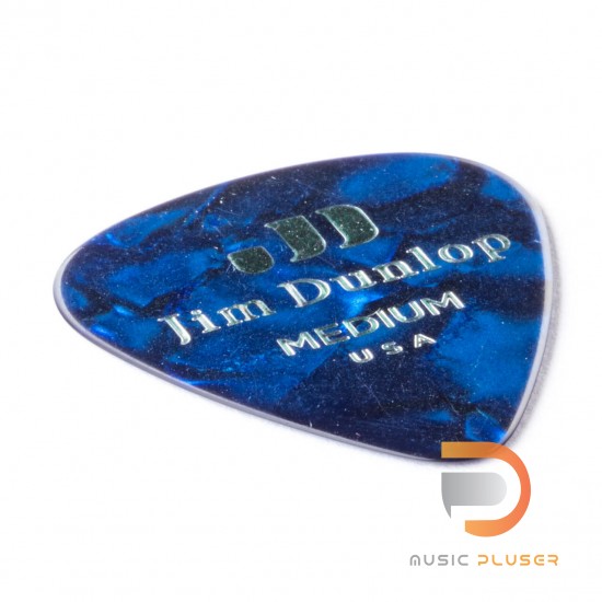 DUNLOP CELLULOID BLUE PEARLOID PICK MEDIUM 483-10MD