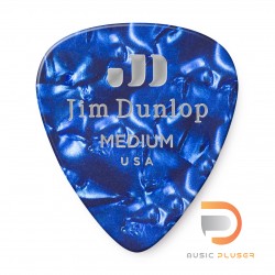 DUNLOP CELLULOID BLUE PEARLOID PICK MEDIUM 483-10MD