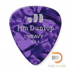 DUNLOP CELLULOID PURPLE PEARLOID PICK HEAVY 483-13HV