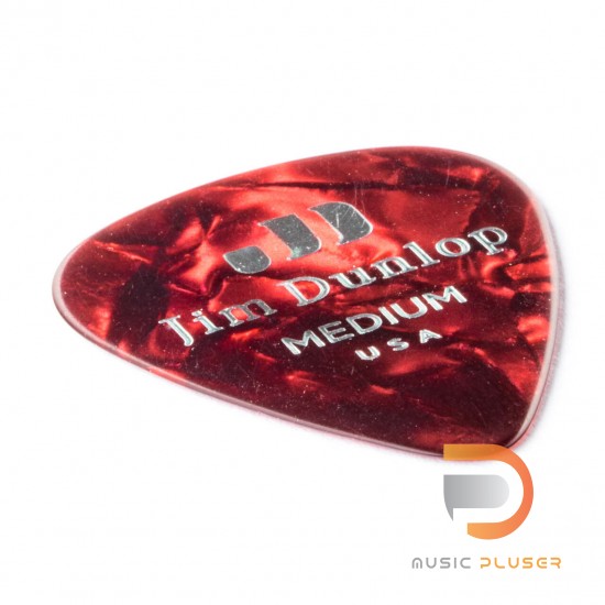 DUNLOP CELLULOID RED PEARLOID PICK MEDIUM 483-09MD