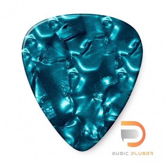 DUNLOP CELLULOID TURQUOISE PEARLOID PICK HEAVY 483-11HV