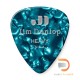 DUNLOP CELLULOID TURQUOISE PEARLOID PICK HEAVY 483-11HV