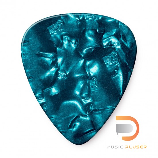 DUNLOP CELLULOID TURQUOISE PEARLOID PICK MEDIUM 483-11MD