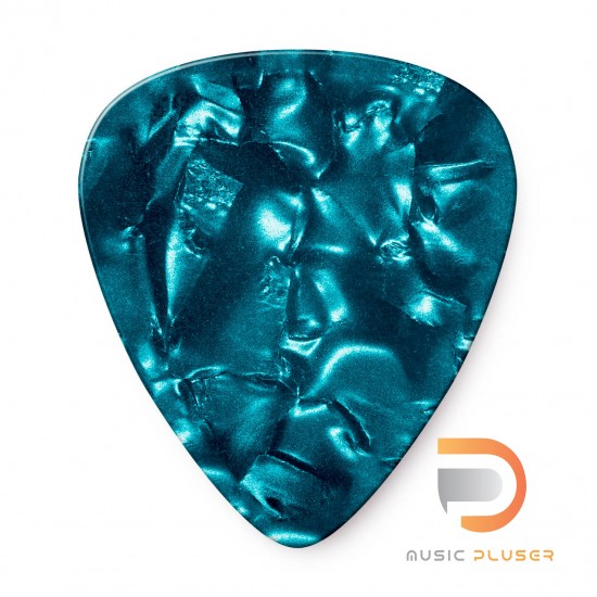 DUNLOP CELLULOID TURQUOISE PEARLOID PICK THIN 483-11TH