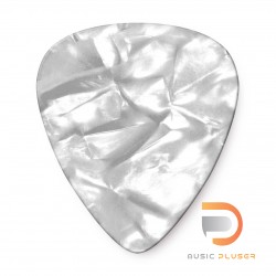 DUNLOP CELLULOID WHITE PEARLOID PICK THIN 483-04TH