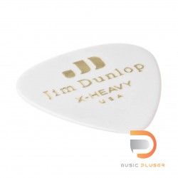 DUNLOP CELLULOID WHITE PICK EXTRA HEAVY 483-01XH