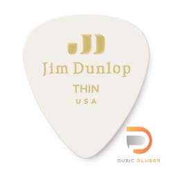 DUNLOP CELLULOID WHITE PICK THIN 483-01TH