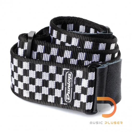 DUNLOP CLASSIC BLACK/WHITE CHECK STRAP D3831BK