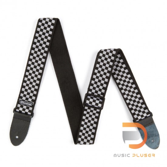 DUNLOP CLASSIC BLACK/WHITE CHECK STRAP D3831BK