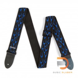 DUNLOP CLASSIC FLAMBE BLUE STRAP D3811BL