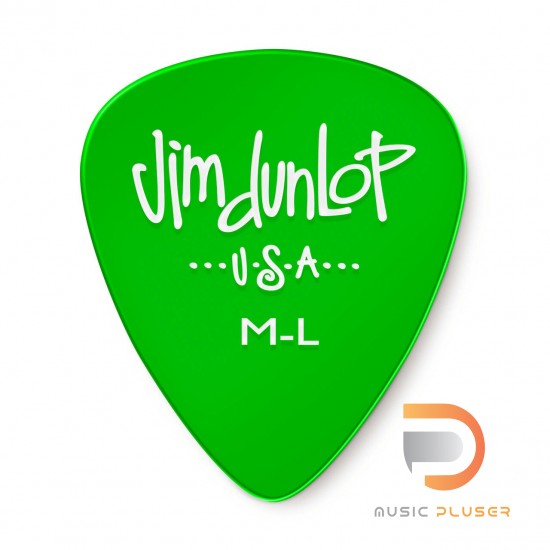 DUNLOP GELS GREEN MEDIUM LIGHT PICK 486-ML DUNLOP GELS GREEN MEDIUM LIGHT PICK 486-ML