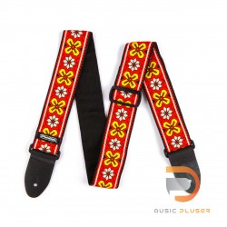 DUNLOP JACQUARD AVALON RED STRAP D6703RD