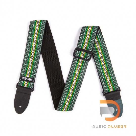 DUNLOP JACQUARD MATRIX GREEN STRAP D6704GN