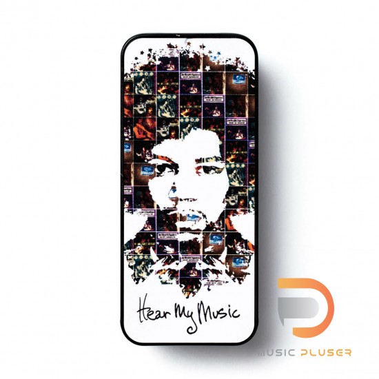 DUNLOP JIMI HENDRIX™ HEAR MY MUSIC PICK TIN JHPT07M DUNLOP JIMI HENDRIX™ HEAR MY MUSIC PICK TIN JHPT07M