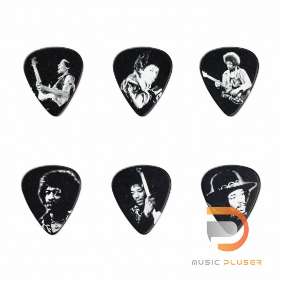 DUNLOP JIMI HENDRIX™ SILVER PORTRAIT MEDIUM PICK TIN JHPT06M DUNLOP JIMI HENDRIX™ SILVER PORTRAIT MEDIUM PICK TIN JHPT06M
