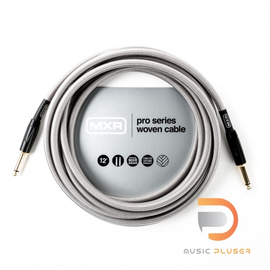 DUNLOP MXR® 12FT PRO SERIES WOVEN INSTRUMENT CABLE - STRAIGHT / STRAIGHT DCIW12