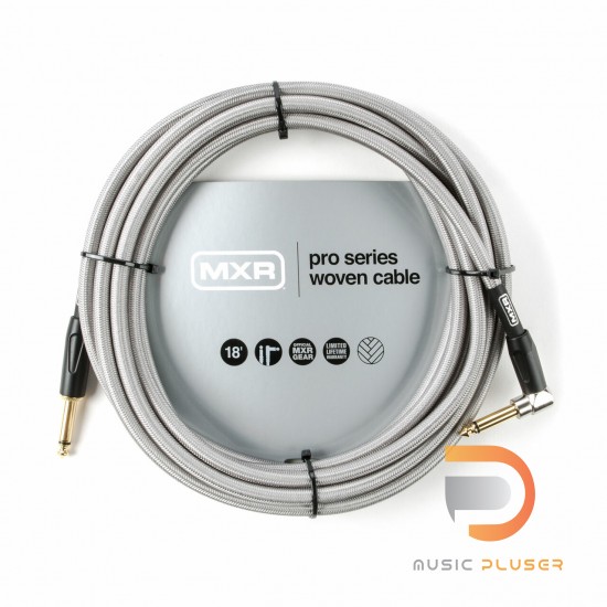 DUNLOP MXR® 18FT PRO SERIES WOVEN INSTRUMENT CABLE - RIGHT / STRAIGHT DCIW18R