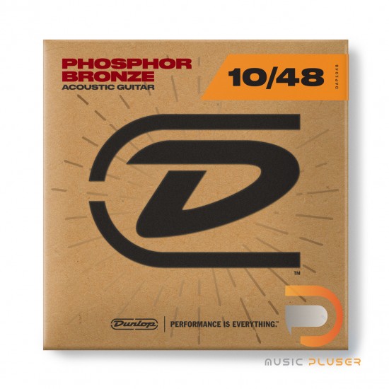 DUNLOP PHOSPHOR BRONZE ACOUSTIC GUITAR STRINGS 10-48 DAP1048