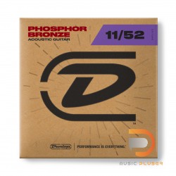 DUNLOP PHOSPHOR BRONZE ACOUSTIC GUITAR STRINGS 11-52 DAP1152