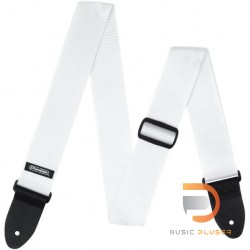 DUNLOP POLY WHITE STRAP D0701WH