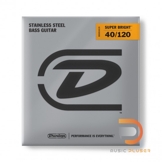 DUNLOP SUPER BRIGHT STAINLESS STEEL BASS STRINGS 40-120 | 5-STRING DBSBS40120