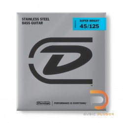 DUNLOP SUPER BRIGHT STAINLESS STEEL BASS STRINGS 45-125 | 5-STRING DBSBS45125