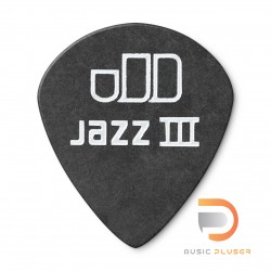 DUNLOP TORTEX® PITCH BLACK JAZZ III PICK .60MM 482-060