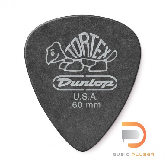 DUNLOP TORTEX® PITCH BLACK STANDARD PICK .60MM 488-060