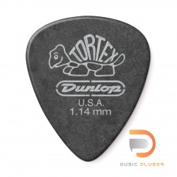 DUNLOP TORTEX® PITCH BLACK STANDARD PICK 1.14MM 488-114