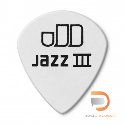 DUNLOP TORTEX® WHITE JAZZ III PICK 1.0MM 478-100