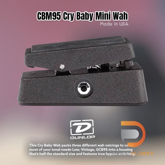 Jim Dunlop CBM95 Cry Baby Mini Wah Jim Dunlop CBM95 Cry Baby Mini Wah