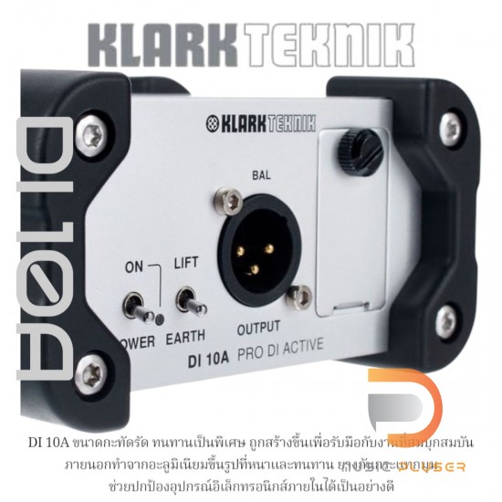 Di Box KLARK TEKNIK Di10A Active Direct Box Di Box KLARK TEKNIK Di10A Active Direct Box
