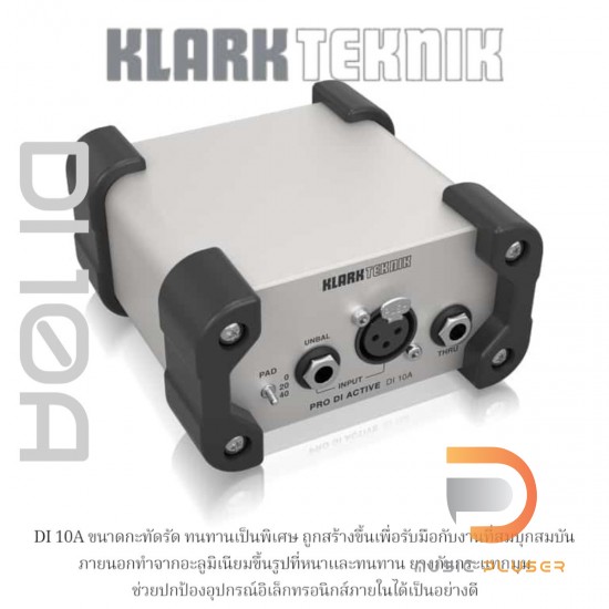 Di Box KLARK TEKNIK Di10A Active Direct Box Di Box KLARK TEKNIK Di10A Active Direct Box