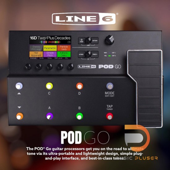 เอฟเฟคกีตาร์ Line 6 POD GO เอฟเฟคกีตาร์ Line 6 POD GO
