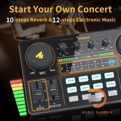 MAONOCASTER Lite AU-AM200 Portable All-In-One Podcast Production Studio.