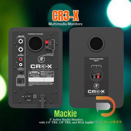 Mackie CR3-X 3″ Multimedia Monitors (Pair)