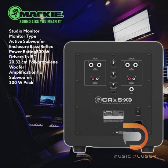 Mackie CR8S-XBT 8″ Multimedia Subwoofer with Bluetooth (Pcs)