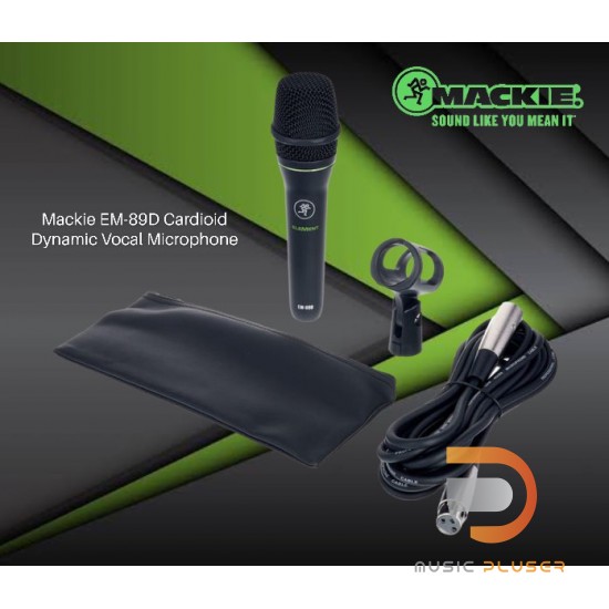 Mackie EM-89D Cardioid Dynamic Vocal Microphone