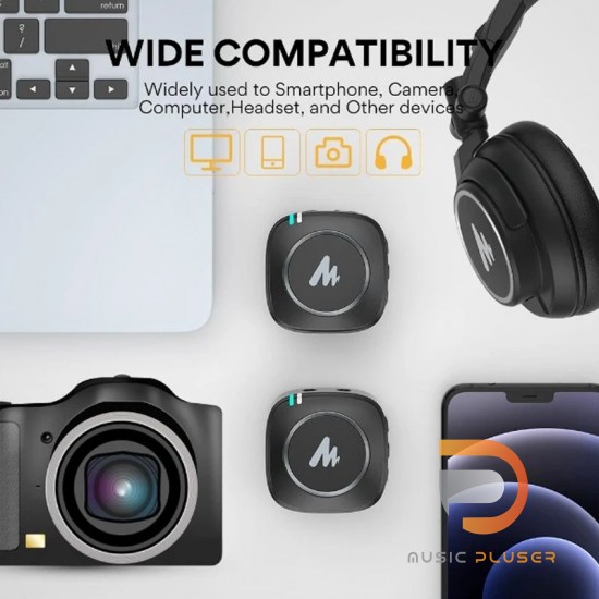 Maono AU-WM820-A2 ไมค์ไวเลส Compact Wireless Microphone Maono AU-WM820-A2 ไมค์ไวเลส Compact Wireless Microphone